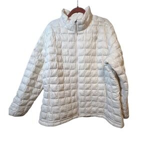 The North Face Quilted Puffer Jacket Women's Full Zip Lightweight Coat‎